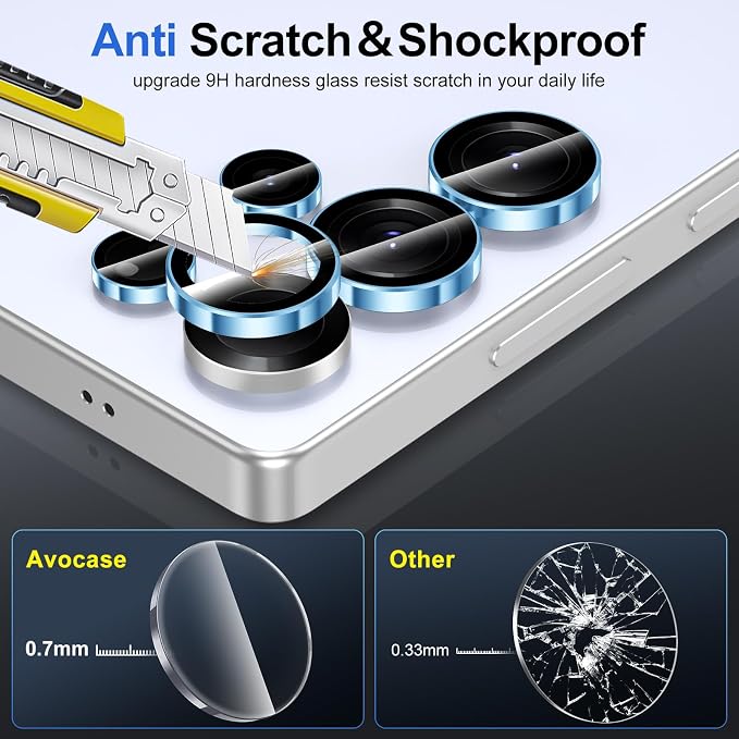 for Samsung Galaxy S25 Ultra Camera Lens Protector, Individual Metal Ring - Image 3