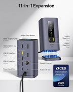 Baseus Spacemate Docking Station, 11-in-1 USB-C DisplayLink Docking Station - Image 3