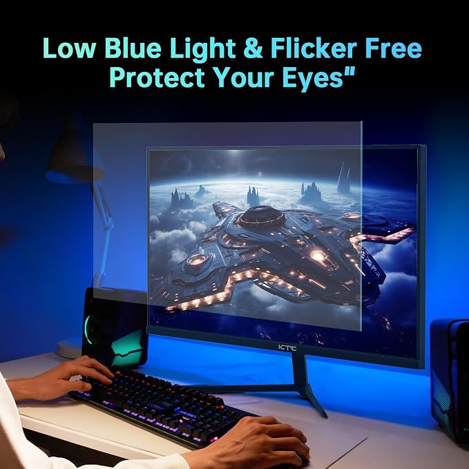 KTC 24 inch Monitor, Fast IPS 1080p 144Hz 165Hz 1ms, 125.25% sRGB, Borderless - Image 5