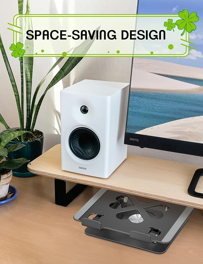 Tablet Stand for iPad, 360° Rotating Aluminum Desktop Holder – Adjustable & - Image 7