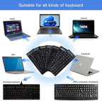 English Keyboard Stickers Full Size Universal PC Computer Laptop Desktop - Image 7