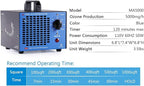 Airthereal MA5000 Commercial Ozone Generator, High Capacity Ozone Machine Odor - Image 4