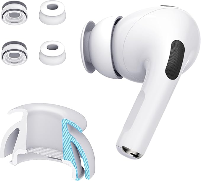 Premium Multi-Flange Eartips for AirPods Pro 1&2 – Always Fits, Never Slips by diofit