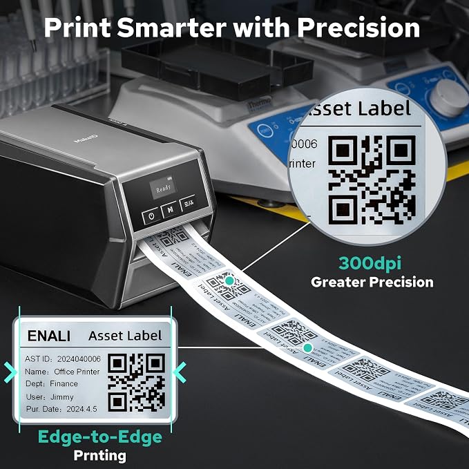 Makeid D50 Industrial Label Printer, Desktop Label Maker 2" Print Head - Image 4