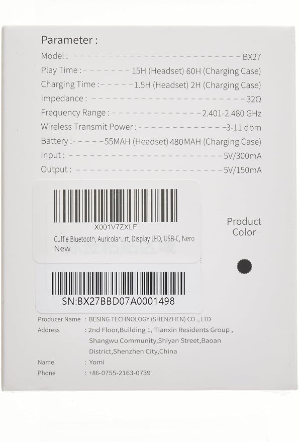 Wireless Earbud, 75Hrs Bluetooth 5.4 Headphones IP7 Waterproof - Image 9