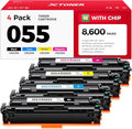 055 Toner Cartridge Set 4-Pack Compatible by JCTONER