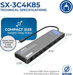 OREI USB C Docking Station Triple Monitor 3 Monitor Dock - Image 5