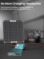 POWOXI 30W Solar Battery Charger: 12V Solar Car Battery Trickle Maintainer - Image 6