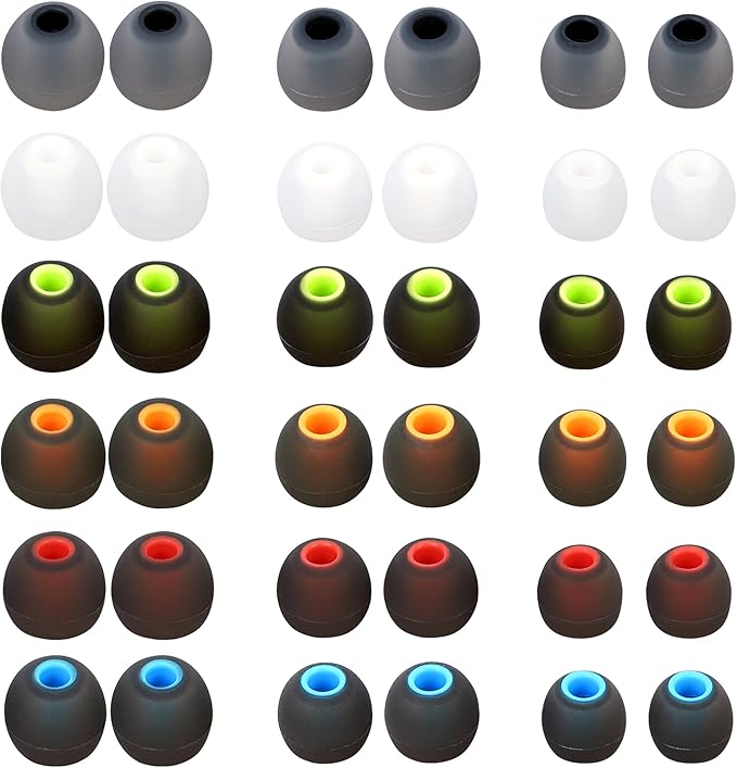 Silicone Replacement Earbud Tips Earbud Covers Eartips Fit Most in-Ear Earbuds by Unknown