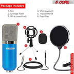 5Core Recordng Microphone Podcast Bundle Condenser w Microphone Arm Desk Mic - Image 9