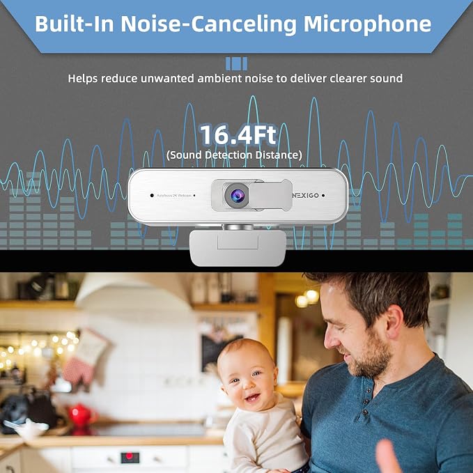 NexiGo N940P 2K Zoomable Webcam - Image 7