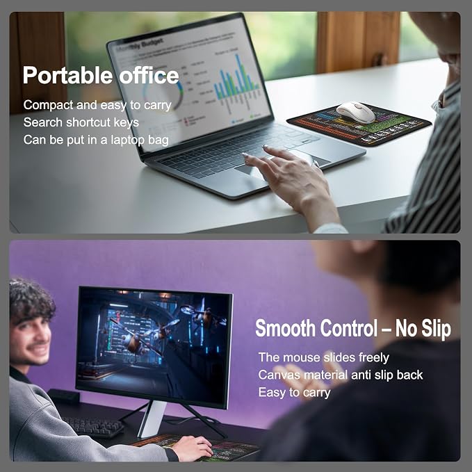 Mouse Pad for Windows Shortcuts – Small Window Cheat Sheet Desk Pad – - Image 6
