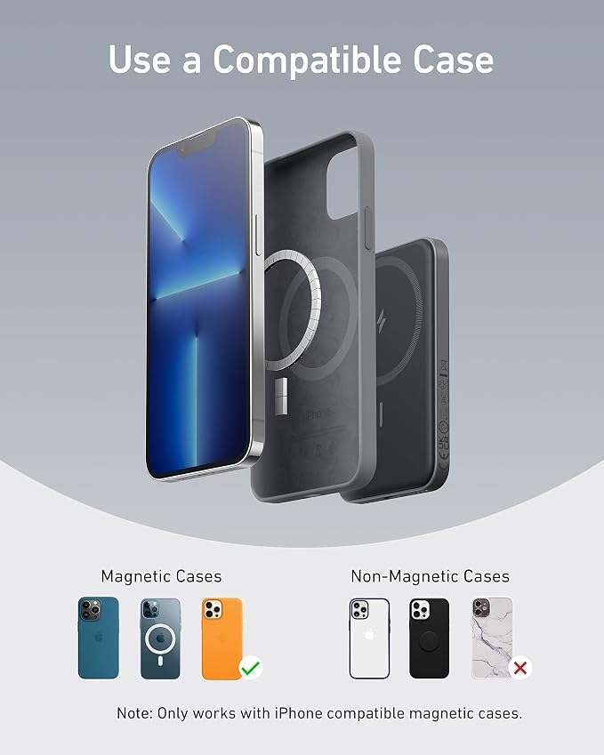 Anker 621 Magnetic Portable Charger, 000mAh Wireless Power Bank - Image 6