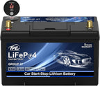 TPE Car Start-Stop Lithium Battery BCI GROUP 27 12V 80AH Car Battery by TPE
