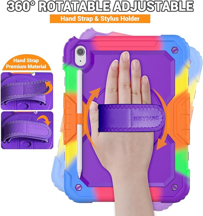 SEYMAC Case for iPad 11th/10th Generation 2025/2022, Heavy Duty Full-Body - Image 3