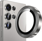 YWXTW S25 Ultra Camera Lens Cover, 9H Tempered Glass Upgraded Metal Edging by YWXTW