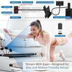 Eye Contact Web Camera for Desktop Computer – 1080P USB Camera - Image 3