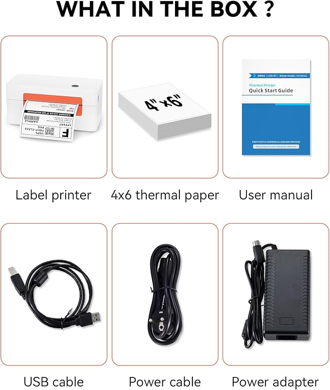 Bluetooth Thermal Label Printer, Wireless 4x6 Shipping Label Printer - Image 9