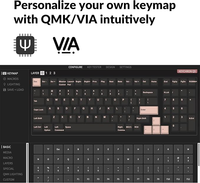 Keychron Q5 Wired Custom Mechanical Keyboard Full Aluminum Barebone Version - Image 2