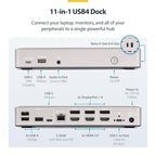 StarTech.com USB-C Docking Station, Triple 4K 60Hz Monitors, Driverless - Image 2