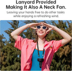 JISULIFE Handheld Fan Life7 – Ultimate Flexibility: High-Power Motor, LED - Image 6
