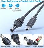 10FT Starlink Mini USB-C to DC Power Cable – Waterproof 18AWG, PD 100W - Image 2
