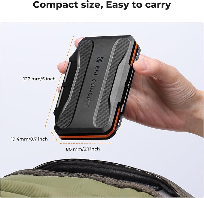 K&F Concept 36 Slots SD Micro SD Memory Card Case, Water-Resistant SD Card - Image 6