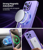 Magnetic for iPhone 15 Pro Case Slim Soft Silicone Bumper Shockproof Metallic - Image 2