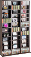 VEVOR Media Storage Cabinet, Adjustable DVD Cabinet, CD Storage, Protects & by VEVOR