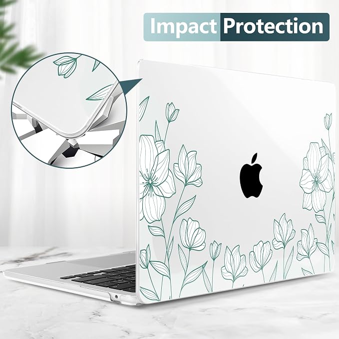 TWOLSKOO Compatible with M4 MacBook Air 13.6 inch Case 2025-2022 Release M4 - Image 6