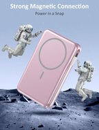 Magnetic Portable Charger, 10000mAh Power Bank, 5 in 1 Portable Charger - Image 2