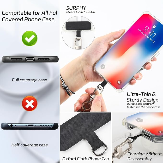 3-in-1 Adjustable Phone Lanyard Crossbody Cell Phone Neck Strap Universal - Image 5