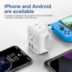 2 Pack European Travel Plug Adapter, VYLEE International Travel Adapter - Image 6