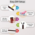 Rubber Bond TV Cord Hider Cable Protector - Image 7