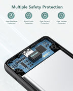 charmast Portable Charger with Built-in Cables & Wall Plug, 10000mAh Portable - Image 9