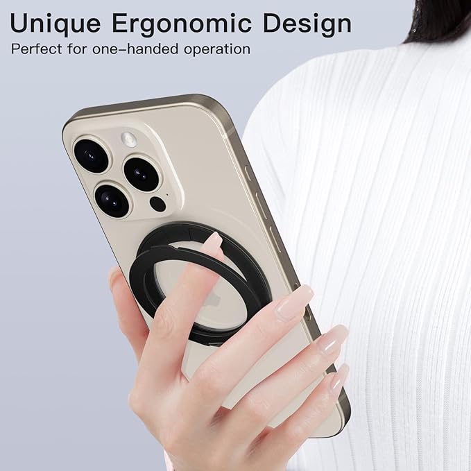 COOLQO Upgraded Magnetic Phone Ring Holder Stand, Super Magnet Cell Phone Grip - Image 6