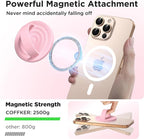 Magnetic Phone Ring Grip Holder, Silicone Finger Loop Grip, Compatible - Image 3