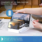 Charging Station for Multiple Devices – 6-Port USB Charging Dock for Apple & - Image 4