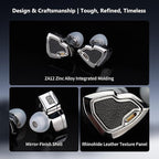 MS2 PRO in-Ear Monitor, 10.2mm Dual-Magnetic Drivers 1DD+1BA Hybird IEMs Wired - Image 3