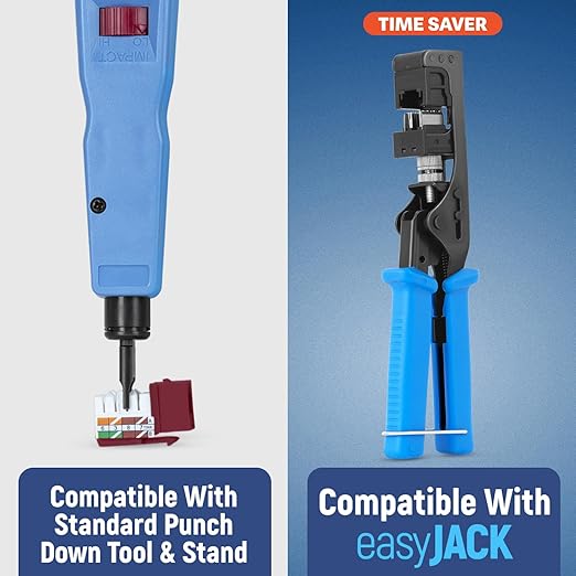 Everest 90° Angled RJ45 Cat6 Keystone Jacks 10-Pack in Red - Image 4