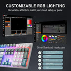 iRocks K74R Wireless RGB Illuminated Mechanical Gaming Keyboard, Hot-Swappable - Image 3