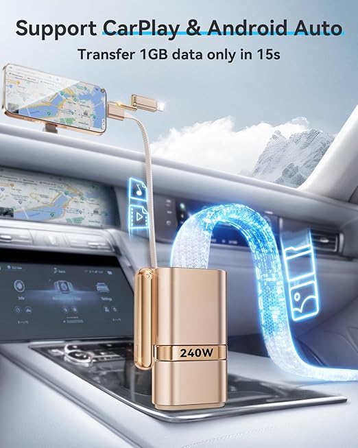 SHEZI 4-in-1 Compatible with USB C to Lightning Cable 240W Fast Charging & Data - Image 4