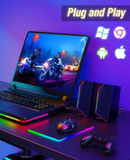 LENRUE Computer Speakers, USB/USB-C Powered PC Speakers - Image 5