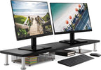 The Original Bamboo Dual Monitor Stand by TheOfficeOasis