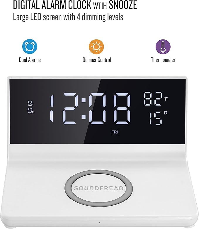 Soundfreaq Charge Rise II, SFQ-20: Digital Alarm Clock, - Image 2