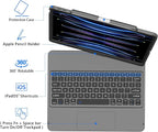 GGH Touch for iPad Keyboard Case Air 13 &12.9 iPad Pro, 360° Rotatable - Image 2