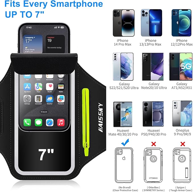 Running Armband with Earphone Bag Cell Phone Armband - Image 4