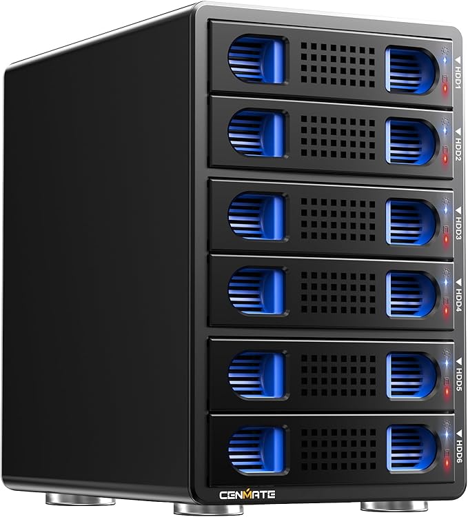 6 Bay Hard Drive Enclosure by Cenmate