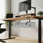 Under Desk Cable Management Tray, 30-inch No-Drill Cord Organizer - Image 2