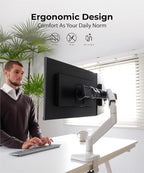 Dual Monitor Arm Desk Mount - Image 3